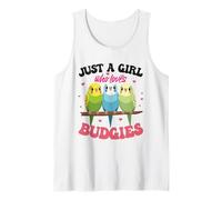 Just A Girl Who Loves Budgies Cute Parakeets Tank Top