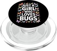 Just A Girl Who Loves Bugs Insect Enthusiast Entomology PopSockets PopGrip for MagSafe