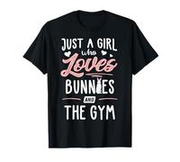 Just A Girl Who Loves Bunnies And The Gym Gift Women T-Shirt