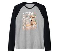 Just A Girl Who Loves Camels Camel Lover Raglan Baseball Tee