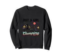 Just a Girl Who Loves Camping, Sun, and Montana for Women Sweatshirt