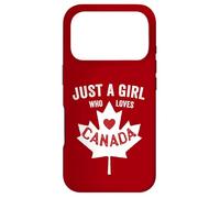 Just a Girl Who Loves Canada Day Dominion Day Maple Leaf Case for iPhone 17 Pro