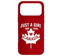 Just a Girl Who Loves Canada Day Dominion Day Maple Leaf Case for iPhone 17 Pro Max