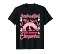 Just a Girl who Loves Canaries Girls Canary Bird Lover T-Shirt