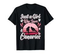 Just a Girl who loves Canaries Girls Canary Bird lover T-Shirt