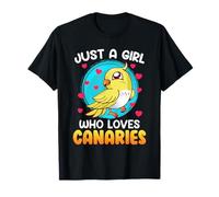 Just a Girl who Loves Canaries Girls Singing Bird Canary T-Shirt