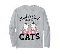 Just A Girl Who Loves Cats Kawaii Cat Long Sleeve T-Shirt