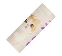 Just A Girl Who Loves Cats printed foldable yoga mat for travel For floor, natural rubber non slip, with yoga mat bag carrier tapete para ejercicio 71x26 inches