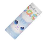 Just A Girl Who Loves Cats printed yoga mat with carrying bag for home, natural rubber non slip, with Yoga bag tapete para ejercicio 71x26 inches