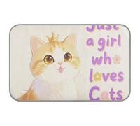Just A Girl Who Loves Cats Summer pad for cat Self Cooling 38" x 23" pet cooling mat for rabbits outdoor washablapete enfriador para perros M
