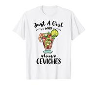 Just A Girl Who Loves Ceviches Value Graphic T-Shirt, Men, White, S
