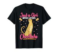 Just A Girl Who Loves Cheetahs African Savanna Zookeeper T-Shirt
