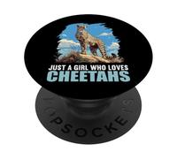 Just a Girl who loves Cheetahs Cheetah PopSockets Adhesive PopGrip
