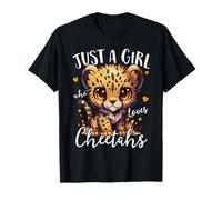 Just A Girl Who Loves Cheetahs Women Cheetah Cat Lover T-Shirt