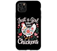 Just A Girl Who Loves Chickens Chicken Mom Country Life Case for iPhone 11 Pro Max