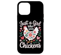 Just A Girl Who Loves Chickens Chicken Mom Country Life Case for iPhone 12 mini