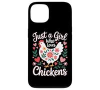 Just A Girl Who Loves Chickens Chicken Mom Country Life Case for iPhone 13