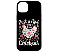 Just A Girl Who Loves Chickens Chicken Mom Country Life Case for iPhone 14 Plus