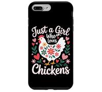 Just A Girl Who Loves Chickens Chicken Mom Country Life Case for iPhone 7 Plus/8 Plus