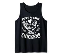 Just a Girl Who Loves Chickens, Cute Pet Lover, Chicken Mom Tank Top