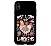Just A Girl Who Loves Chickens Hen Farmer Farm Animal Case for iPhone XS Max