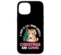 Just A Girl Who Loves Christmas And Gaming - Xmas Gamer Case for iPhone 15