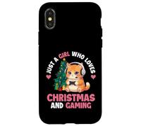 Just A Girl Who Loves Christmas And Gaming - Xmas Gamer Case for iPhone X/XS