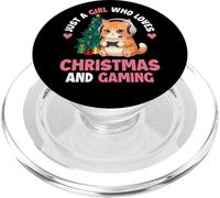 Just A Girl Who Loves Christmas And Gaming - Xmas Gamer PopSockets PopGrip for MagSafe