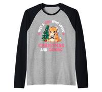 Just A Girl Who Loves Christmas and Gaming - Xmas Gamer Raglan Baseball Tee