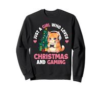 Just A Girl Who Loves Christmas And Gaming - Xmas Gamer Sweatshirt