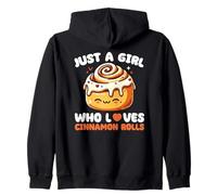 Just A Girl Who Loves Cinnamon Rolls Zip Hoodie