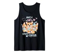 Just A Girl Who Loves Corgis Girls Corgi Tank Top