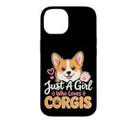 Just A Girl Who Loves Corgis Welsh Corgi Mom Case for iPhone 14