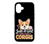 Just A Girl Who Loves Corgis Welsh Corgi Mom Case for iPhone 16