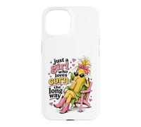 Just a Girl Who Loves Corn the Long Way Funny Women's Case for iPhone 15