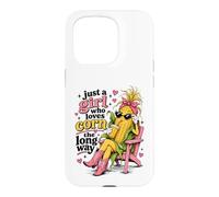 Just a Girl Who Loves Corn the Long Way Funny Women's Case for iPhone 15 Pro