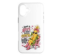 Just a Girl Who Loves Corn the Long Way Funny Women's Case for iPhone 16 Plus