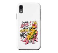 Just a Girl Who Loves Corn the Long Way Funny Women's Case for iPhone XR