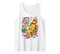 Just a Girl Who Loves Corn the Long Way Funny Women's Tank Top