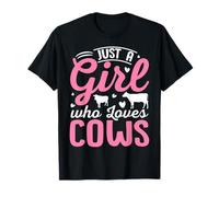 Just A Girl Who Loves Cows Cattle Farmer T-Shirt