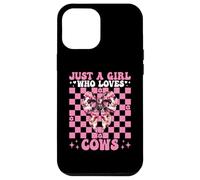 Just A Girl Who Loves Cows Dairy Farmer Cow Farming Coquette Case for iPhone 12 Pro Max