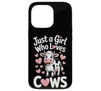 Just A Girl Who Loves Cows Dairy Farmer Livestock Lover Life Case for iPhone 13 Pro