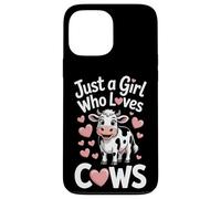Just A Girl Who Loves Cows Dairy Farmer Livestock Lover Life Case for iPhone 13 Pro Max