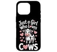 Just A Girl Who Loves Cows Dairy Farmer Livestock Lover Life Case for iPhone 16 Pro
