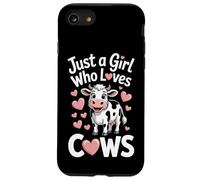 Just A Girl Who Loves Cows Dairy Farmer Livestock Lover Life Case for iPhone SE (2020) / 7/8