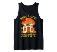 Just a Girl Who Loves Cozy Falls Book Lover Tee Tank Top
