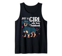 Just A Girl Who Loves Dachshunds Dog Lover Wiener Tank Top