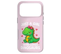 Just a Girl who Loves Dinosaurs Cute Dino Lover Gift Women Case for iPhone 17 Pro