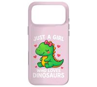 Just a Girl who Loves Dinosaurs Cute Dino Lover Gift Women Case for iPhone 17 Pro Max