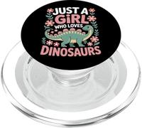 Just A Girl Who Loves Dinosaurs Dino Science Nerd PopSockets PopGrip for MagSafe